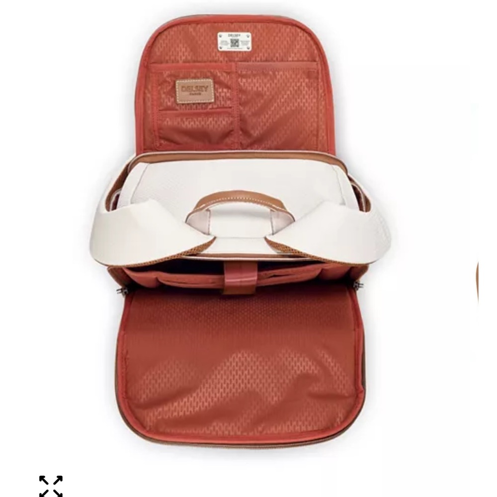 Price for 2-Cream and Brown Backpack Delsey France - Picture 10 of 16